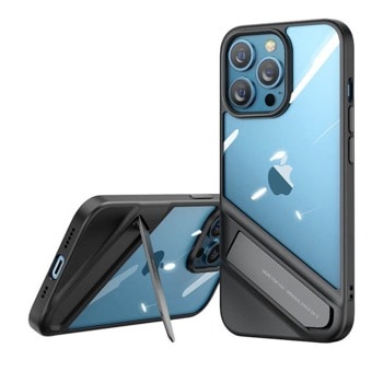 Калъф за Apple iPhone 13 Pro, хибриден, Ugreen Fusion Kickstand Case (90153), с поставка, черен/прозрачен | JAR Computers Ugreen Fusion Kickstand Case 90153