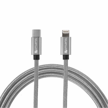 4smarts USB-C to Lightning 1m 4S465532 Gray