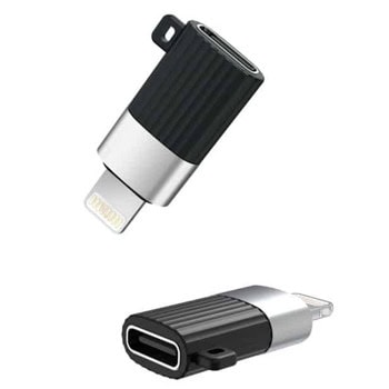 Преходник адаптер от Lightning към USB-C /черен/