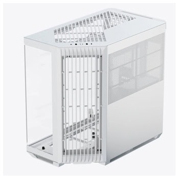 Кутия APNX V1, ATX/MicroATX/Mini-ITX, 1x USB 3.2, бяла, с прозорец, без захранване | JAR Computers Кутия APNX V1 бяла