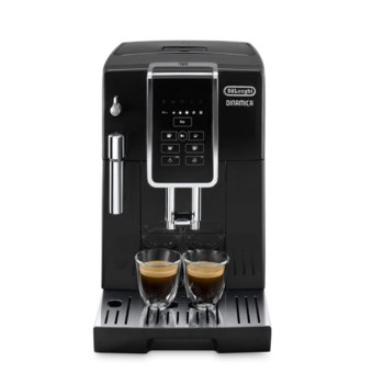 Кафеавтомат Delonghi Dinamica ECAM 350.15.B, 1450 W, 15 bar, Touch контрол, програма за отстраняване на котлен камък, черна | JAR Computers Delonghi Dinamica ECAM 350.15.B