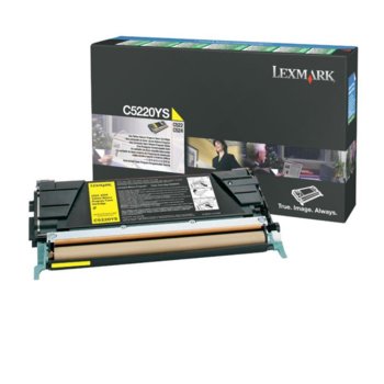 КАСЕТА ЗА LEXMARK OPTRA C 522/524/530/532/534 - Yellow - Return program cartridge - P№ C5220YS - заб.: 3000k | JAR Computers КАСЕТА ЗА LEXMARK OPTRA C 522/524/530/532/534