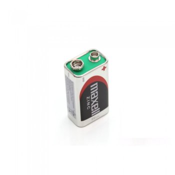 Батерия цинкова Maxell Zinc, 9V (6F22), 1 бр. | JAR Computers Maxell 6F22 9V Zinc battery