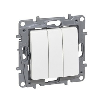 Троен ключ Legrand Niloe, бял | JAR Computers Legrand 764503