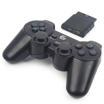 Геймпад Gembird JPD-WDV-01, безжичен, за PS2/PS3/PC, черен image