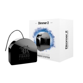 Универсален димер за осветление Fibaro Dimmer 2, LED индикатор за статус, външен/вътрешен обхват 50/30м, Z-Wave стандарт на работа | JAR Computers Fibaro Dimmer 2