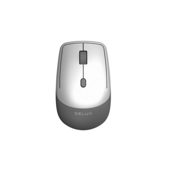 Безжична оптична мишка Delux M330GX, оптична, до 1600 DPI, сребриста image