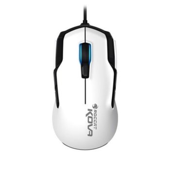 Мишка Roccat Kova, гейминг, подсветка, оптична (7000 dpi), USB, бяла | JAR Computers Мишка Roccat Kova White