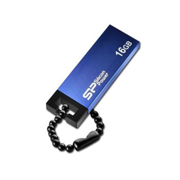 Памет 16GB USB Flash Drive, Silicon Power Touch 835, синя, USB 2.0 | JAR Computers 16GB Silicon Power Touch 835 Blue SP016GBUF2835V1B