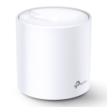 Безжична Wi-fi система TP-Link Deco X20 (1-pack), 1800Mbps, 2.4GHz (574Mbps), 5GHz (1201Mbps), Wireless AX, 1x LAN 10/100/1000bps, 1x WAN 10/100/1000bps, 4 вътрешни антени | JAR Computers TP-Link Deco X20(1-pack)