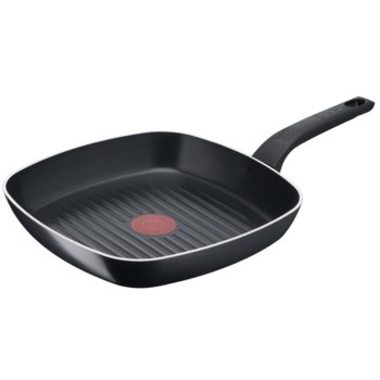 Грил тиган Tefal Simply Clean Grill Frypan B 26X26, диаметър 26cm, дълбочина 4.32cm, черен | JAR Computers Tefal Simply Clean Grill Frypan B 26X26 B5674053