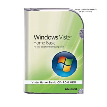 Операционна система Microsoft Windows Vista Home Basic, 32/64-bit, Английски, DVD, ОЕМ | JAR Computers Microsoft Windows Vista Home Basic English