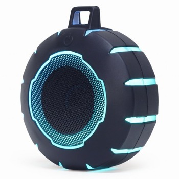 Тонколона Gembird SPK-BTOD-01, 1.0, 3W, Bluetooth, USB, черна, преносима, подсветка, 500mAh батерия | JAR Computers Gembird SPK-BTOD-01