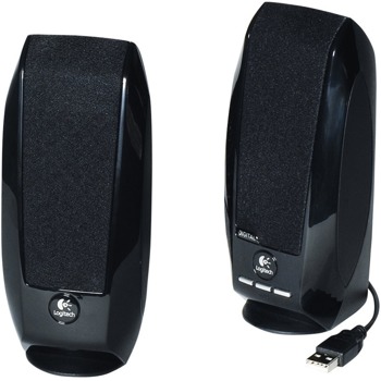Тонколони Logitech S150, 2.0, 1.2W RMS (0.6W + 0.6W), USB, черни | JAR Computers Logitech S150 USB
