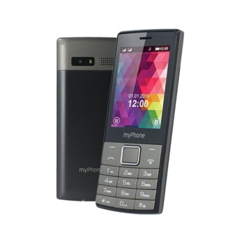 GSM myPhone 7300 (черен), поддържа 2 sim карти, 2.8" (7.11 cm) дисплей, VGA камера, до 10 дни работа, Bluetooth, меню на български, черен | JAR Computers myPhone 7300