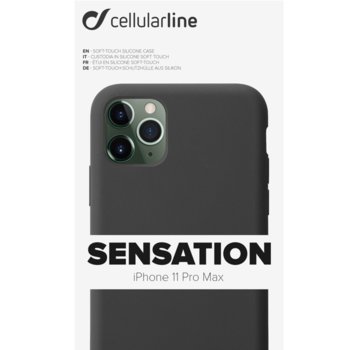 Cellular Line Sensation за iPhone 11 Pro Max, Чере