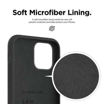 Elago Soft Silicone iPhone 11 Pro Max ES11SC65-BK
