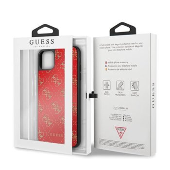 Guess Peony G Double Layer iPhone 11 Pro Max red