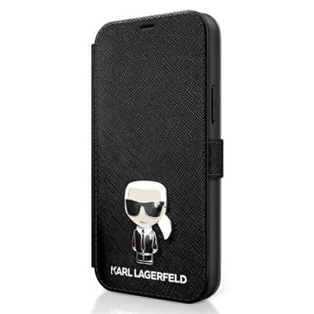 Saffiano Ikonik Booktype Leather за iPhone 12 mini