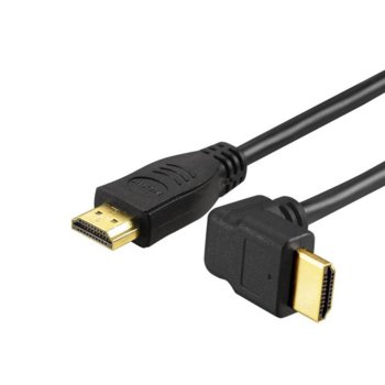 Кабел Sbox HDMI-90-15, от HDMI(м) към HDMI(м), 1.5m, черен, позлатени конектори | JAR Computers SBOX HDMI(м) към HDMI(м) 1.5m
