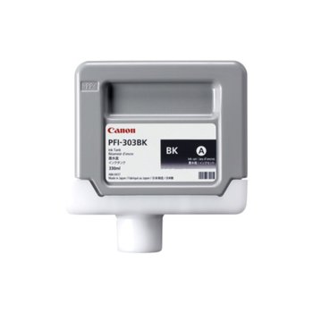 Касета CANON iPF810/iPF820 - Black - PFI-303BK - P№ 2958B001 - заб.: 330ml | JAR Computers Касета CANON iPF810/iPF820 - Black - PFI-303BK -…
