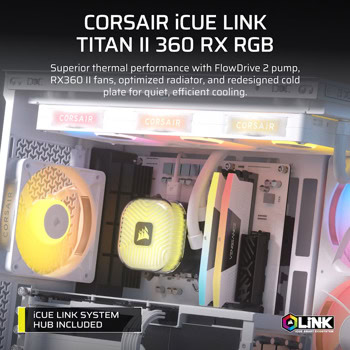 corsair cue link titan ii 360 rx rgb white | JAR Computers corsair cue link titan ii 360 rx rgb white