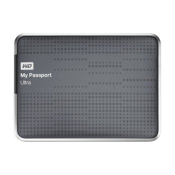 Твърд диск 500GB WD My Passport Ultra, Титаниум, 2.5" (6.35cm), външен, USB3.0, 3г. гаранция | JAR Computers 500GB WD My Passport Ultra, USB3.0
