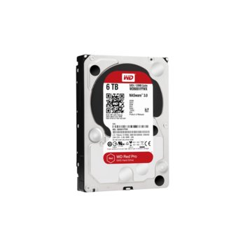 Твърд диск 6TB WD Red PRO, SATA 6 Gb/s, 7200 rpm, 128MB, 3.5" (8.89 cm) | JAR Computers HDD 6TB SATAIII WD Red PRO 128MB WD6001FFWX