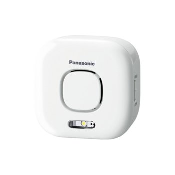 Вътрешна сирена Panasonic KX-HNS105FXW, за система "умен дом" за контрол в дома, външен/вътрешен обхват 300/50м, 110dB, бутон за настройка | JAR Computers Panasonic KX-HNS105FXW