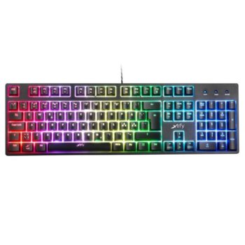 Клавиатура Xtrfy K3 RGB, гейминг, RGB подсветка, черна, USB image