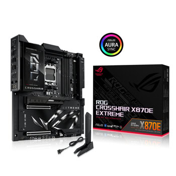 Дънна платка Asus ROG CROSSHAIR X870E EXTREME, X870E, AM5, DDR5, PCI-E 5.0 (HDMI&USB), 4x SATA 6Gb/s, 5x M.2, Wi-Fi 7, Bluetooth 5.4, E-ATX | JAR Computers Дънна платка ASUS ROG CROSSHAIR X870E EXTREME