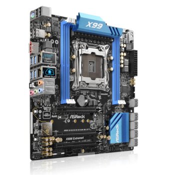 Дънна платка ASRock X99M Extreme4, X99, LGA2011-3, DDR4, PCI-E (CFX&SLi), 10x SATA 6Gb/s, 1x eSATA, 1x Ultra M.2 Socket, 4x USB3.0, micro ATX | JAR Computers ASRock X99M Extreme4