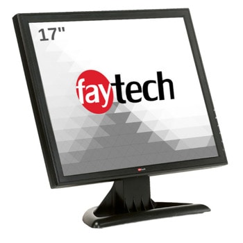 Индустриален монитор Faytech 1010502333 FT17TMB, 17" (43.18 cm) HD LED Resistive single touch Touchscreen, HDMI, DisplayPort, VGA | JAR Computers Faytech 1010502333 FT17TMB