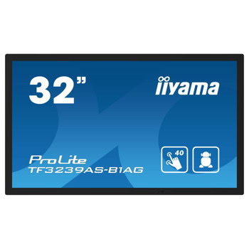 Тъч дисплей IIYAMA TF3239AS-B1AG, 31.5" (80.01cm) Full HD IPS панел, DisplayPort, HDMI, USB, RS232, LAN | JAR Computers IIYAMA TF3239AS-B1AG