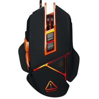 Мишка Canyon Hazard CND-SGM6N, оптична (6400 dpi), USB, черен, moveable weight | JAR Computers Canyon Hazard CND-SGM6N