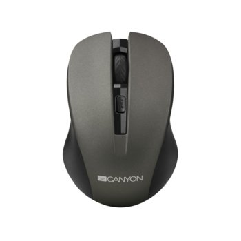Мишка Canyon CNE-CMSW1, оптична, безжична, 1200dpi, USB, черна | JAR Computers Canyon CNE-CMSW1 Graphite