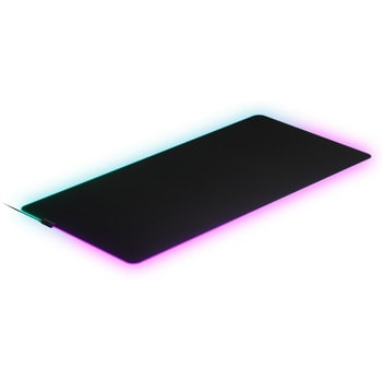 Подложка за мишка SteelSeries QcK Prism Cloth 3 XL(63511), RGB подсветка, 1220 mm x 590 mm x 4 mm, черна | JAR Computers SteelSeries QcK Prism Cloth 3 XL 63511