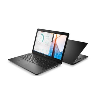 Лаптоп Dell Latitude 3580 (#DELL02201), двуядрен Kaby Lake Intel Core i5-7200U 2.5/3.1 GHz, 15.6" (39.62 cm) Full HD Display & Radeon R5 M430 2GB, (HDMI), 8GB DDR4, 500GB HDD, 2x USB 3.0, Windows 10, 2.06kg | JAR Computers Dell Latitude 3580 #DELL02201