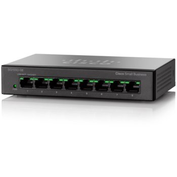 Суич Cisco SG110D-08-EU, 8-Port Gigabit Unmanaged Desktop Switch | JAR Computers Cisco SG110D-08-EU