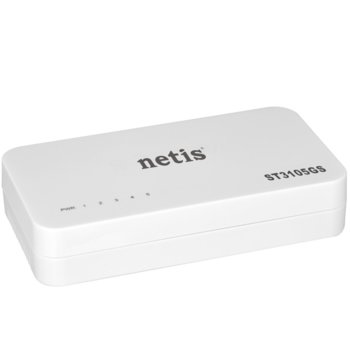 Суич Netis ST3105GS, 5 порта, 5x 10/100/1000Mbps порта | JAR Computers 5-портов гигабитов суич Netis ST3105GS