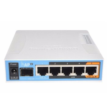 Точка за достъп MikroTik RouterBOARD 962UiGS-5HacT2HnT, 2.4/5.8 GHz, 5x (10/100/1000) Ethernet Port | JAR Computers MikroTik RouterBOARD 962UiGS-5HacT2HnT