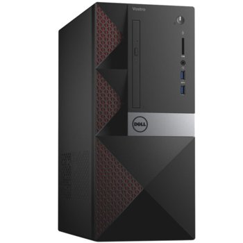 Настолен компютър Dell Vostro 3668 MT (N227VD3668EMEA01), четириядрен Kaby Lake Intel Core i5-7400 3.00/3.50GHz, 8GB DDR4 RAM, 256GB SSD, 2x USB 3.0, клавиатура и мишка, Windows 10 Pro | JAR Computers Dell Vostro 3668 MT N227VD3668EMEA01