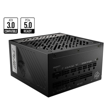 Захранване MSI MPG A1000G PCIE5, 1000W, Active PFC, 80 PLUS Gold, 135mm вентилатор | JAR Computers MSI MPG A1000G PCIE5 PSU
