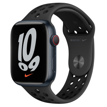 Каишка за смарт часовник Apple Watch (42-45mm) Nike Sport Band - S/M & M/L, черна image
