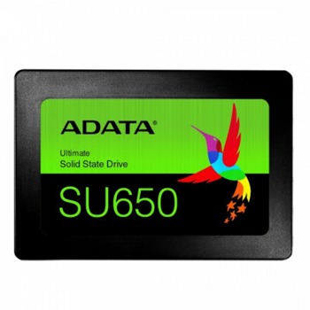 Памет SSD 480GB A-Data Ultimate SU650 (ASU650SS-480GT-R), SATA 6Gb/s, 2.5" (6.35 cm), скорост на четене 520 Mb/s, скорост на запис 450 Мb/s | JAR Computers A-Data ASU650SS-480GT-R