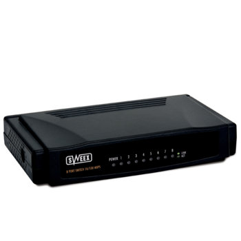 Switch 10/100Mbs 8Port, Sweex SW008