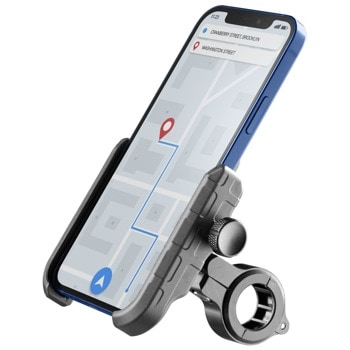 Стойка за телефон Cellularline Rider Steel, за колело, 360° въртене, черна | JAR Computers Cellularline Rider Steel IT8115