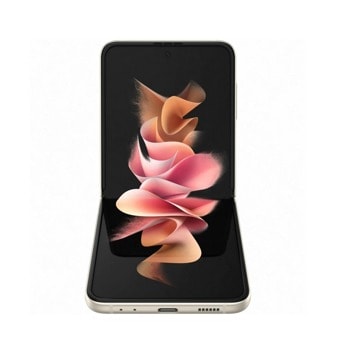 Смартфон Samsung Galaxy Z Flip3 (златист), поддържа 2 sim карти, 6.7" (17.02 cm) Foldable Dynamic AMOLED 2X, 120Hz, HDR10+, 1200 nits дисплей, осемядрен Snapdragon 888 2.84 GHz, 8GB RAM, 256GB Flash памет, 12.0 + 12.0 & 10 MPix camera, Android | JAR Computers Samsung Galaxy Z Flip3