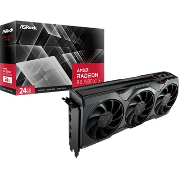 Видео карта AMD Radeon RX 7900 XTX, 24GB, ASRock Radeon RX 7900 XTX, PCI-E 4.0, GDDR6, 384-bit, DP, HDMI | JAR Computers ASRock AMD RADEON RX 7900 XTX Founders Edition