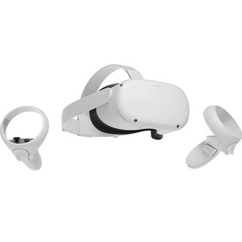 Очила за виртуална реалност Oculus Quest 2 128GB, безжични, Dual OLED дисплей, Oculus Touch контролери, Wi-Fi Bluetooth, USB, бял image